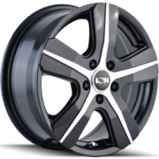 Ion Style 101 Black Machined Wheels