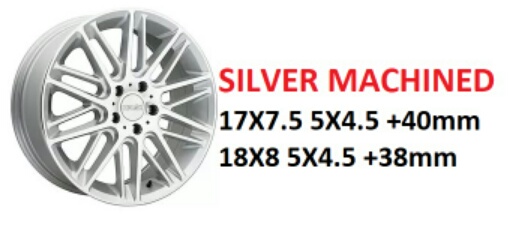 Kinetic Silver Machined Wheels