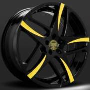 Lexani Bavaria Black and Yellow Wheels