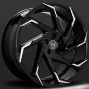 Lexani Cyclone Black Machine Tip Wheels