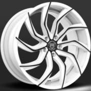 Lexani Matisse White and Black Wheels