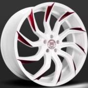 Lexani Matisse White and Red Wheels
