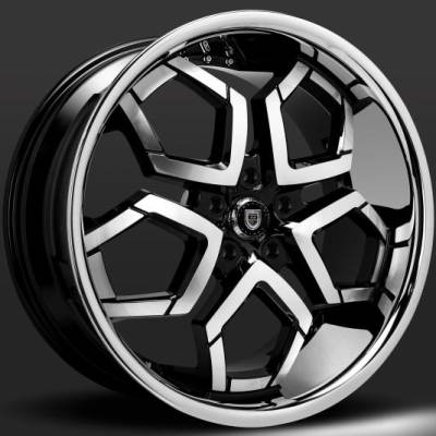 Lexani Hydra Black Machined Wheels