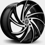 Lexani Twister Machine Black Wheels