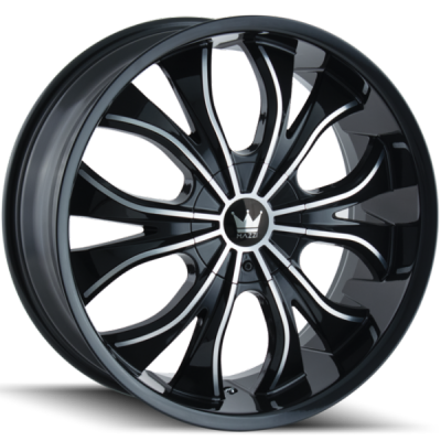 Mazzi 342 Hustler Black Machined Wheels