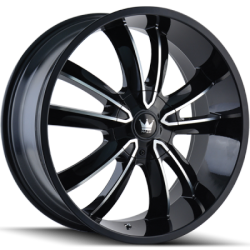 Mazzi 366 Obsession Black Machined Wheels