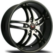 Merceli M16 Black Machined Wheels