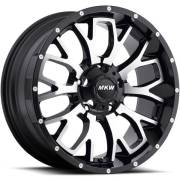 MKW M95 Machine Satin Black Wheels