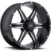 MKW M89 Black Machined Wheels