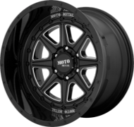 Moto Metal MO801 Phantom Gloss Black Milled Wheels