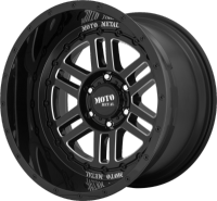 Moto Metal MO800 Deep Six Black Milled Wheels