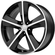 OE Performance 123MB Machine Black Wheels