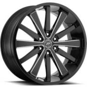 Platinum 270 Pivot Gloss Black Milled Wheels