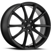 Platinum 435<br>Flux<br>Satin Black Wheels