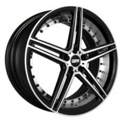 STR 620 Black Machined Wheels