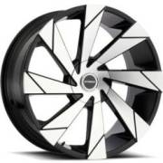 Strada Moto Machine Black Wheels