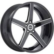 Strada Perfetto Gloss Black Milled Wheels