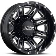 ULT-049 Predator Black Milled Rear Dually Wheels