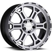 Vision Wheel 372 Raptor Machine Black Wheels