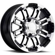 Vision Wheel 375 Warrior Machine Black Wheels