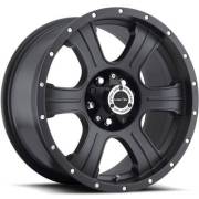 Vision Wheel 396 Assassin Matte Black with Rivits