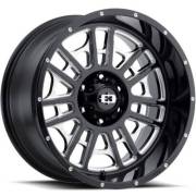 Vision Wheel 418 Widow Gloss Black Milled Wheels