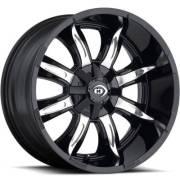 Vision Wheel 423 Manic Gloss Black Machined Wheels