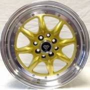 White Diamond 8006 Gold Wheels