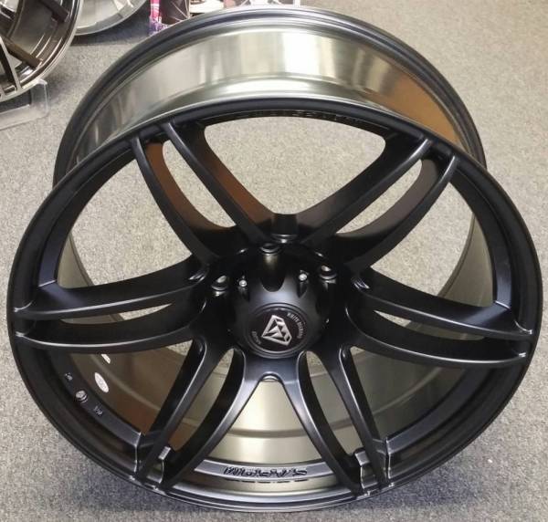 White Diamond 6007 Matte Black Truck Wheels