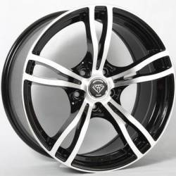 White Diamond 5056 Machined Black Wheels