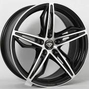 White Diamond 5324 Black MachinedWheels