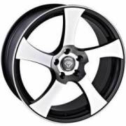 White Diamond 5833 Machined Black Wheels