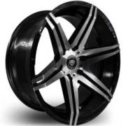 White Diamond W8154 7Machine Black Wheels