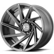 XD834 Cyclone Satin Milled Wheels