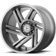 XD835 Swipe Satin Grey Milled Wheels